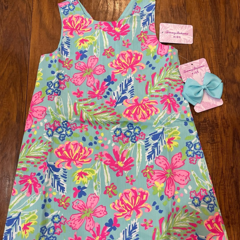 Girls Tommy Bahama tropical Bedford dress size 5